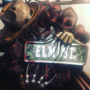 Freddy Kruger Mesh Wreath